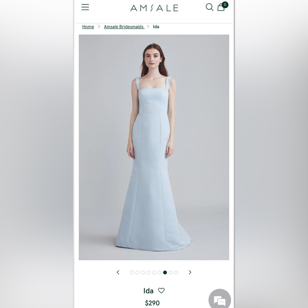 **CHAMPAGNE** Not Blue__(NWT) Amsale “ Ida “ Bridesmaid Dress—* Never worn*